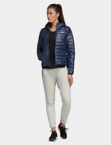 ADIDAS Women's Navy Varilite Down Jacket RRP £80 - Picture 1 of 6