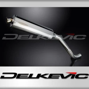 TRIUMPH TIGER 1050 2006-2012 450mm OVAL STAINLESS BSAU SILENCER EXHAUST KIT - Picture 1 of 4