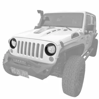 2 cubiertas de embellecedor de faros delanteros Angry Bird para Jeep Wrangler TJ 2007-2017 nuevas Foto 1 de 4