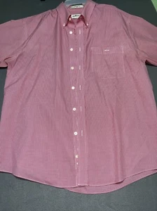 Men’s Orvis Red Checkered Short Sleeve Button Down XL 100% Cotton Dress Shirt - Picture 1 of 6