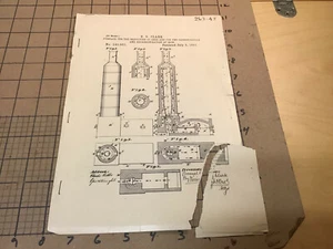 early printed PATENT july 5, 1881 - s g clark - FURNACE - ORES IRON - Picture 1 of 11