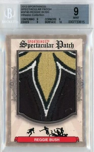 2012 SPORTKINGS SPECTACULAR PATCH 1/1 #SP45 REGGIE BUSH BGS MINT 9 - Picture 1 of 2
