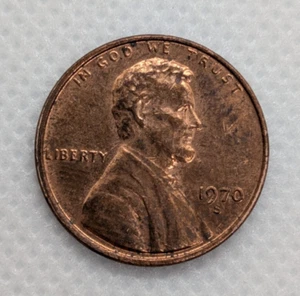 1970 S Lincoln Memorial Cent Sehr schön Prägefehler Schwebedach kein FG Off Center Penny - Bild 1 von 7