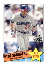 2020  Topps #85AS-12 Ryne Sandberg 1985 Topps 35th Anniversary All-Stars