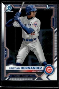2021 Bowman Chrome Prospects Cristian Hernandez Chicago Cubs #BCP-171 - Picture 1 of 2
