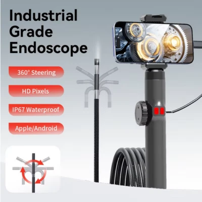 6MM ENDOSKOP KAMERA - INDUSTRIELL 1080P - mit Gelenk - drehbare prof. Inspektion - Bild 1 von 4