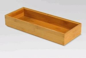 Bamboo 15" Rectangular Drawer Organizer - Threshold - Picture 1 of 1