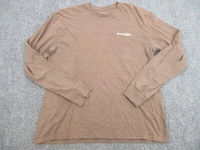 Columbia Shirt Mens Adult Extra Large Brown Outdoors White Tail Ale Logo Casual - Image 1 of 4
