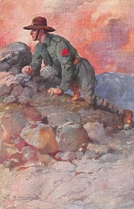 C6159) SCOUTISMO, WW1, SCOUT IN AVANSCOPERTA. VIAGGIATA NEL 1916. - Imagen 1 de 2