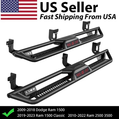 6.5" Running Boards for 2010-2025 Dodge Ram 2500 3500 Crew Cab Drop Step Bars Foto 1 de 4