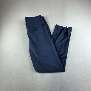 Pantaloni Ted Baker London uomo 32 blu scuro JEFFERSON eleganti pantaloni 100% lana preppy - Foto 1 di 12