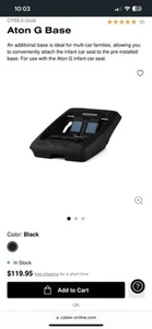 Cybex Aton G Base Infant Car Seat Accessory - Picture 1 of 7