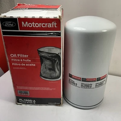 1994–2003 Ford 7.3L Powerstroke filtro de óleo diesel F250 F350 Motorcraft FL-1995-A - Imagem 1 de 4