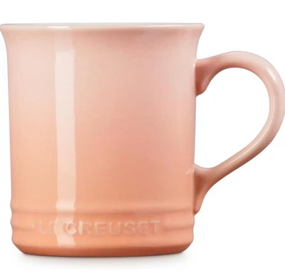 Taza Le Creuset Vancouver 14 oz Peche melocotón gres taza de café NUEVO Foto 1 de 4