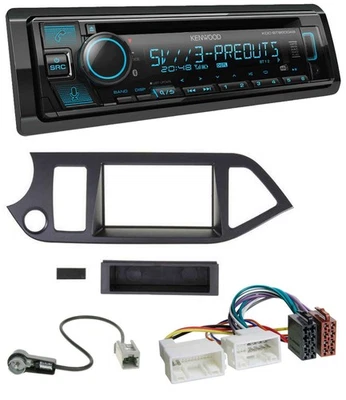 Kenwood Bluetooth USB CD MP3 DAB Autoradio für Kia Picanto ab 2011 Start-Stop - Bild 1 von 4