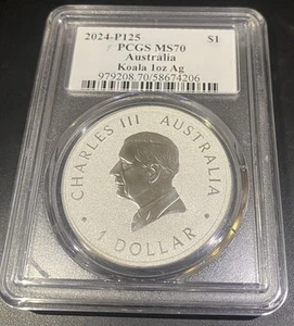 Moneda losa 2024-P125 MS70 piezas Australia Año del Koala 🪙 - Imagen 1 de 4