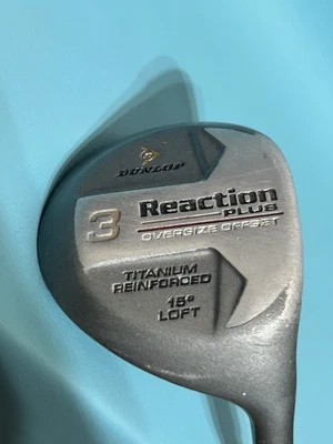 DunLop Reaction Plus Oversize 3 Wood 15 Loft Titanium Reinforced 45" Graphite - Image 1 of 4