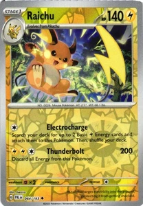 Raichu Uncommon SV02: Paldea Evolved 064/193 LP - Picture 1 of 2