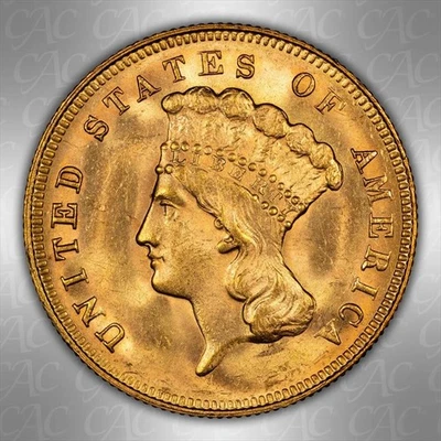 1878 $3 CACG MS 64  - Image 1 of 3
