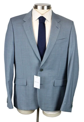 Paul Smith Suit 44 R (54 EU) Mens Light Blue Wool Soho Tailored Fit 2 Piece New - Image 1 of 4