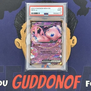 PSA 9 MINT 2023 Pokemon Mew EN-151 MEW EX #151 Holo Rare - Picture 1 of 3