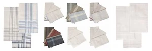 Fazzoletti PEROFIL confezione 3 pezzi cm.45x45 orlo rulè puro cotone  articolo V - Imagen 1 de 37