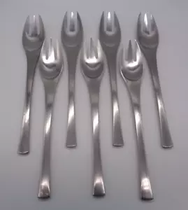 Vintage Set of 7 DANSK ODIN Salad FORKS Germany Stainless MCM 7" - Picture 1 of 4