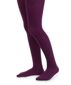 Jefferies Baby Toddler Girls Year Around Plum Pima Cotton Tights * 1-3 Years - Picture 1 of 2