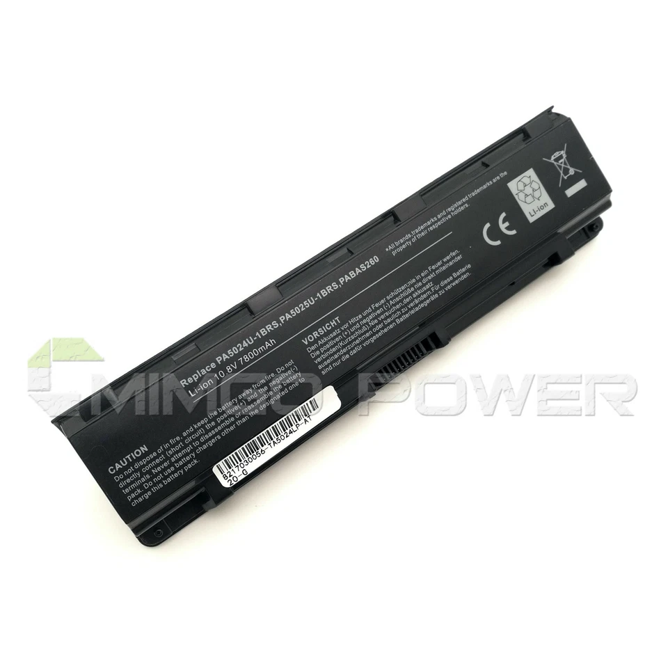 Batería 9 celdas PA5024U-1BRS para Toshiba Satellite C50 C800 C850 C855D C870 L850 Foto 1 de 4