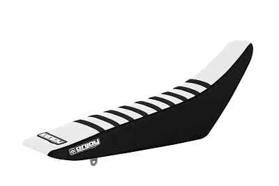 Funda asiento Honda CRF 250 2004-2009 - LATERALES NEGROS / TECHO BLANCO / COSTILLAS NEGRAS #53 Foto 1 de 4