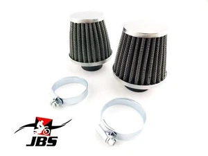 YAMAHA RD250 73-75 JBS PERFORMANCE HI FLOW 42mm CHROME POD AIR FILTER SET OF 2 - Bild 1 von 3