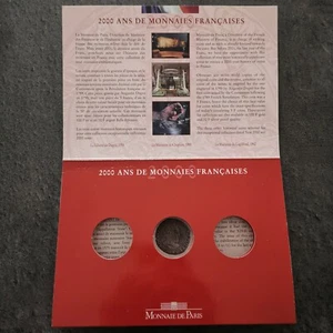 VIDE EMPTY/ COFFRET VIDE SANS LES PIECES/POUR 3 *5 FRANCS 2000 NICKEL VOL II/III - Picture 1 of 3