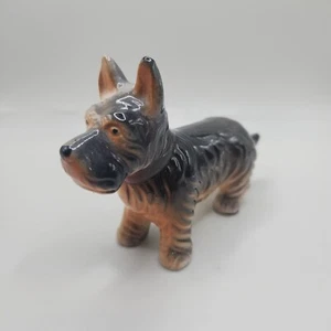 Marutomo Occupied Japan tiny Scottish Terrier Scottie Dog Figurine Porcelain  - Picture 1 of 14