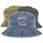 Best Uncle Thumbs Up Embroidered Bucket Hat Pigment Dyed Bucket Hat