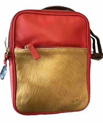 Gabs Cross Body Red Leather Purse. Made In Italy - Image 1 of 4