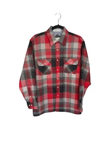 VTG Northwest Territory Wool Blend Plaid Flannel Shacket Size M Quilted Lining - Picture 1 of 5