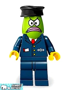 Lego Bikini Bottom Express Bus Driver Spongebob SQUAREPANTS Minifigure RARE! - Picture 1 of 1