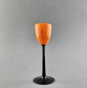 Art Nouveau / Art Decò - Bicchiere da liquore, arancione tango, 1925 circa. - Foto 1 di 8