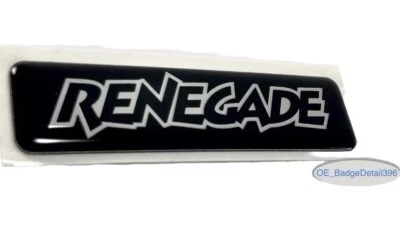 原始设备制造商 Renegade 徽章贴花适用于吉普自由人 02-04 NOS 原装背门徽章 — 第 1/4 张图片