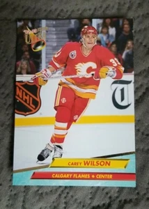 1992-93 Ultra Calgary Flames Hockey Card #272 Carey Wilson - Picture 1 of 2
