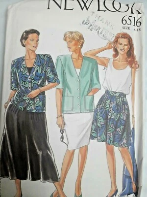 Skirt Jacket Shorts New Look 6516 Simplicity Sewing Pattern 6 8 10 12 14 16 18 - Image 1 of 4