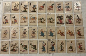 1935 Whitman Mickey Mouse Old Maid Card Set - RARE FULL SET with Instructions - Picture 1 of 10