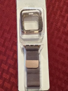 Apple Watch Band 38mm Women Pink Metal Magnetic Close Band - Picture 1 of 3