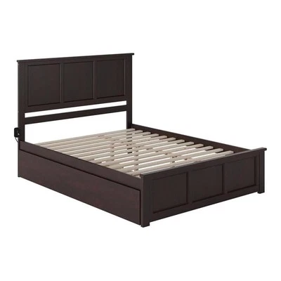 Pemberly Row Queen Bed with Matching Footboard/Trundle in Espresso - Image 1 of 4