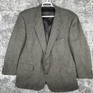 Vintage Burberrys Wool Tweed Houndstooth Blazer Mens Size Tag Missing READ - Picture 1 of 15