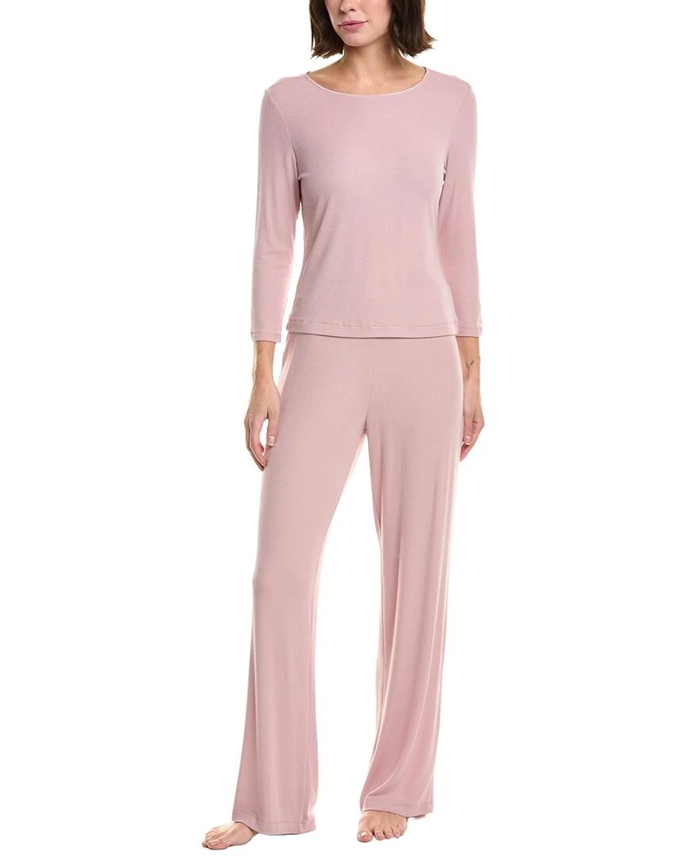 Conjunto de pijama para mujer Natori Rib Essentials rosa L 2 piezas Foto 1 de 3