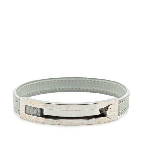 HERMÈS Bracciale HERMES Pspus Grigio Argento Metallo Pelle Donna HERMES 