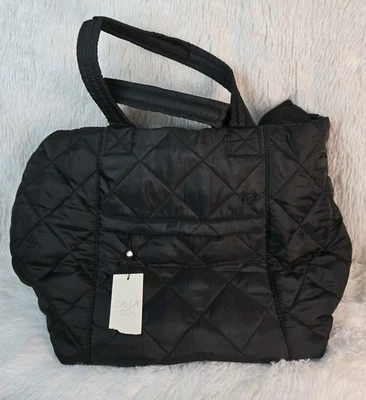 CALIA Women's Luxe Travel Weekender Carryall Puffy Tote Black - Image 1 of 4