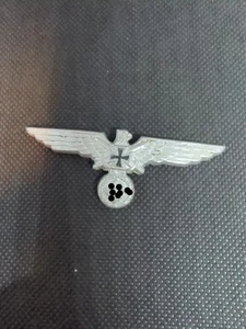 1930's WWII Germany Cap Eagle Emblem Badge Pin Iron Cross *READ DESC* - Picture 1 of 2