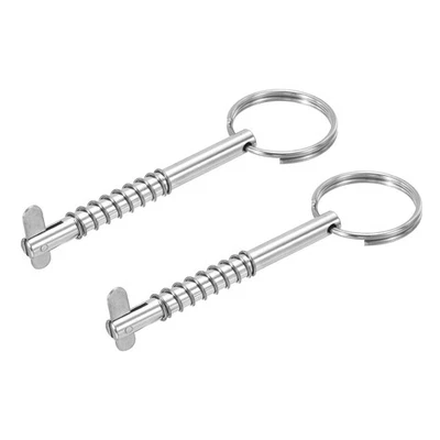 2Pcs 316 Stainless Steel Quick Release Pin Usable Length 2.56" Bimini Top Pin - Image 1 of 4